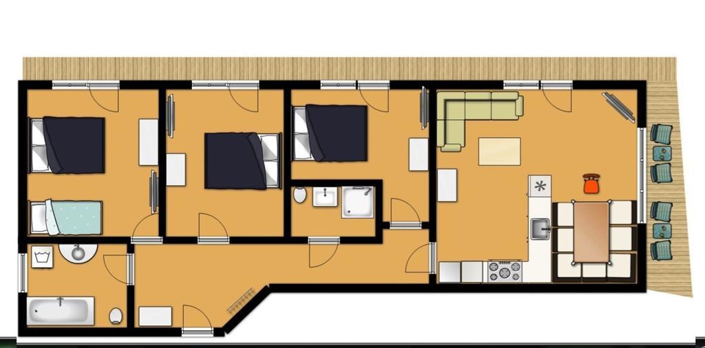Appartement Kurz Top 1 Westendorf Værelse billede